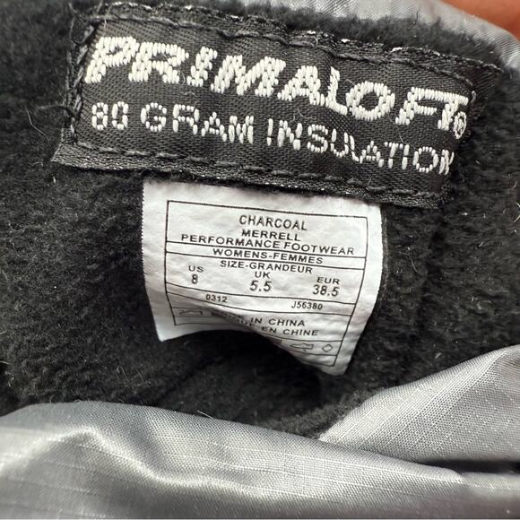 MERRELL Barefoot Frost Glove Boots Primaloft Insulated Waterproof Gray WMN’S S 8 - Picture 11 of 14